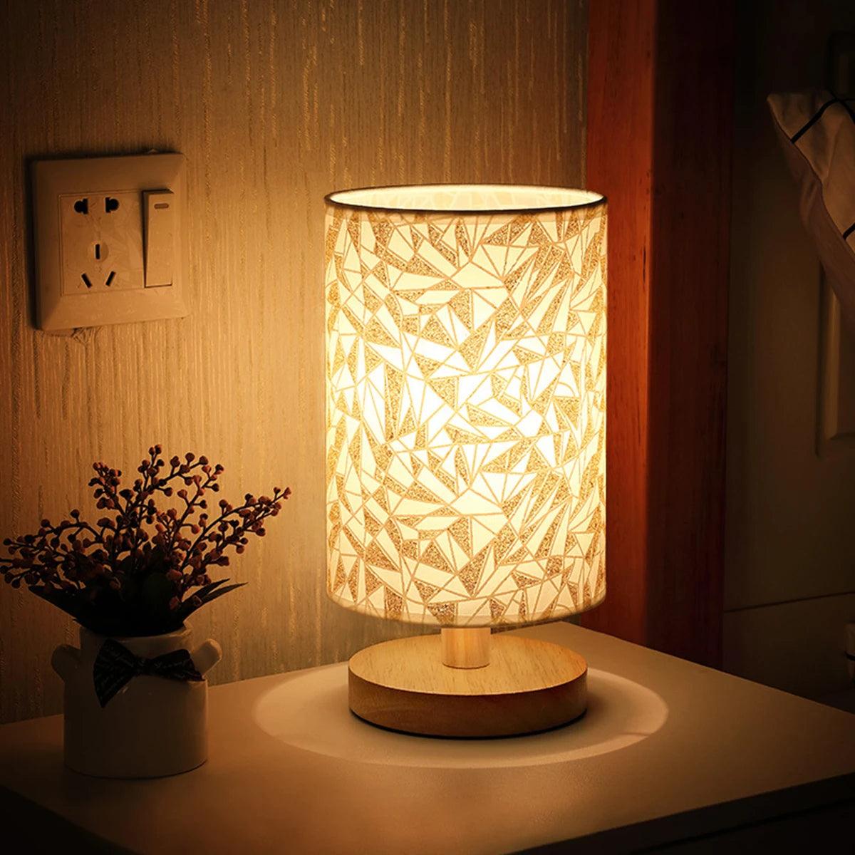Solid Wood Night Lamp - Mi Amor Furnishings